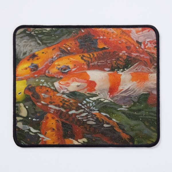 Item preview, Koi fishes in water oil painting designed and sold by Yue Zeng Art Studio.