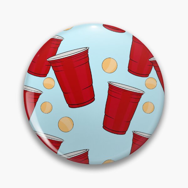 Item preview, Playful Pong Party: Red Cups and Ping Pong Balls Pattern designed and sold by Vnouk.