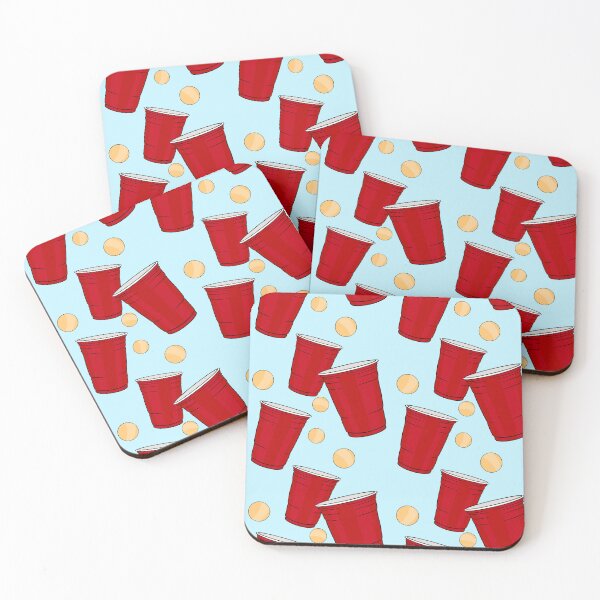 Item preview, Playful Pong Party: Red Cups and Ping Pong Balls Pattern designed and sold by Vnouk.