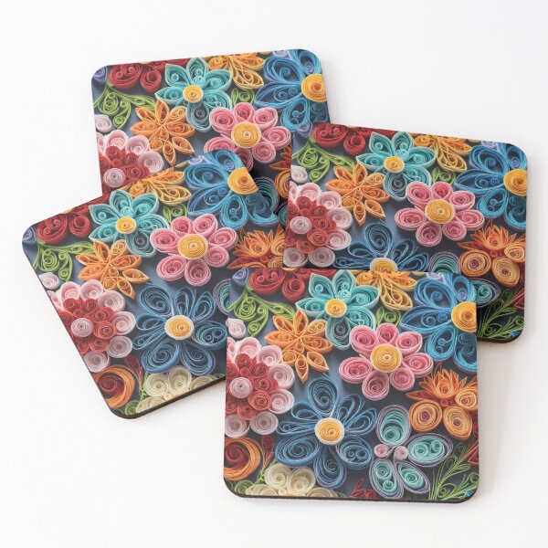 Artikelvorschau, Quilling nahtlose Blumen, ultrarealistisch - Edition 1 entworfen und verkauft von CharlieDesings.