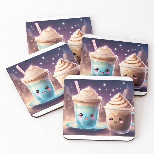 Item preview, Kawaii Cute Iced Cappuccino Connoisseur Design  designed and sold by Saffia Publishing House.