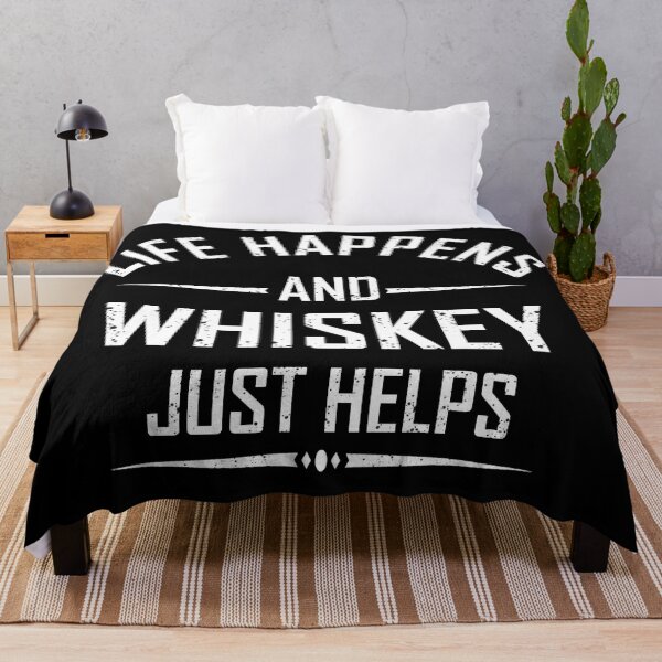 Item preview, Whiskey helps Funny drinking quote lover whisky drinker sayings jokes slogan designed and sold by Alexaltay.
