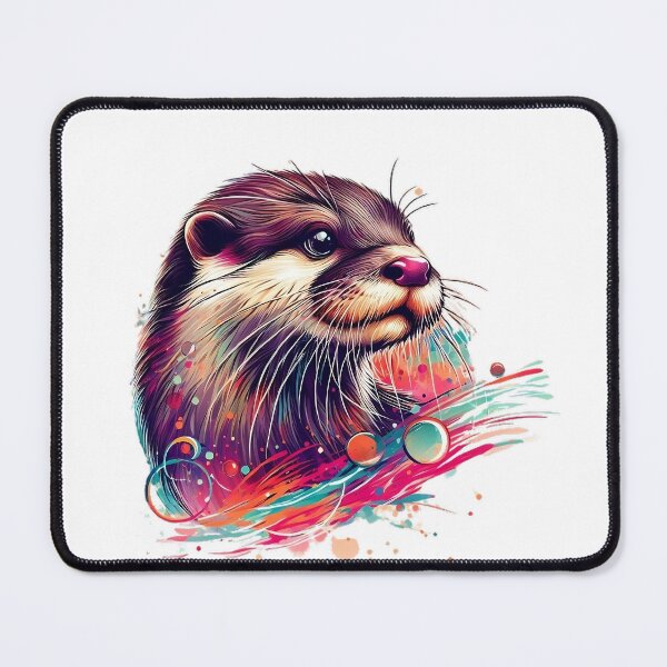 Item preview, Colorful otter with bubbles around designed and sold by Marcoshop10.