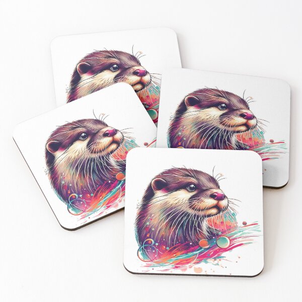 Item preview, Colorful otter with bubbles around designed and sold by Marcoshop10.
