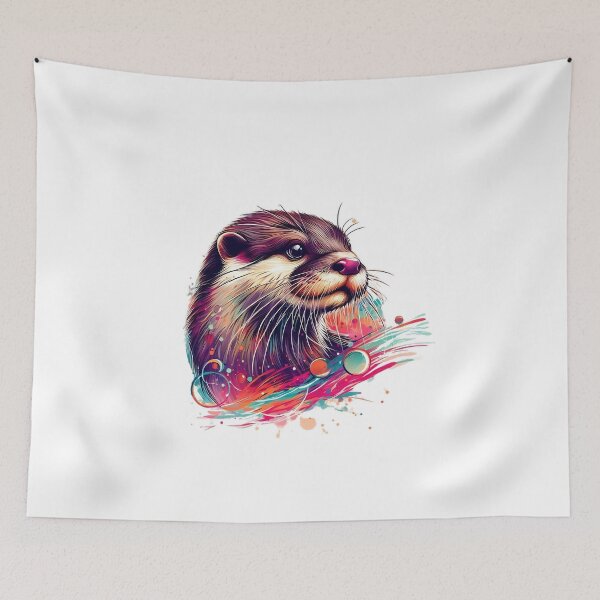 Item preview, Colorful otter with bubbles around designed and sold by Marcoshop10.