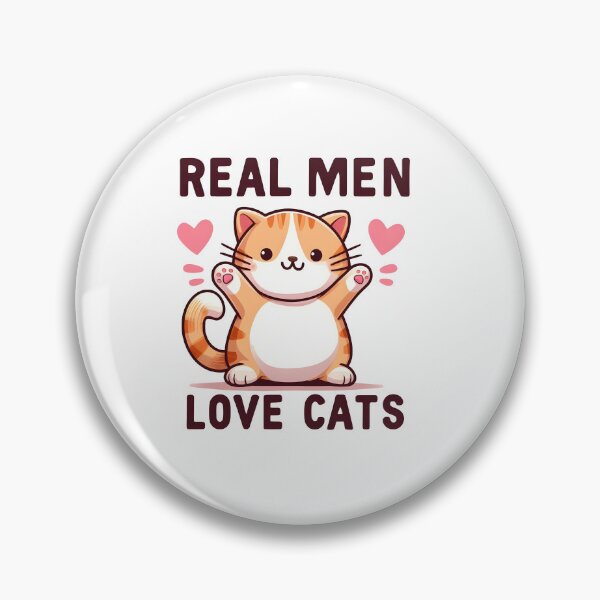 Item preview, REAL MEN LOVE CATS designed and sold by MegzDesign.