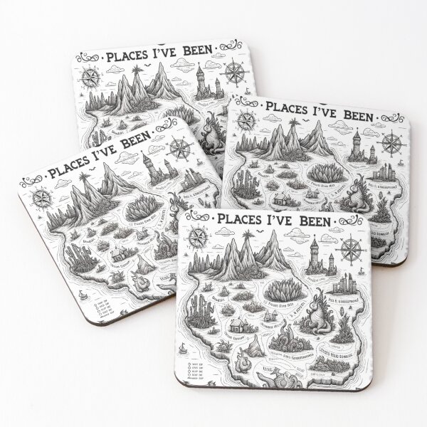 Item preview, Mythical Maps Collection designed and sold by WiltedCabbage.