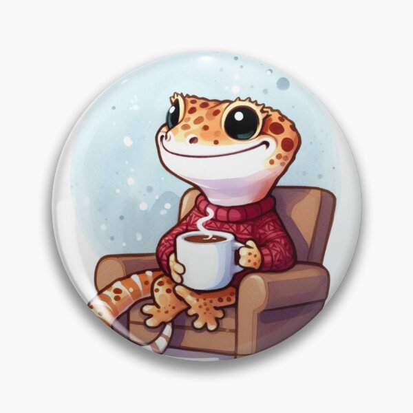 Item preview, Little gecko drinkig coffee in the morning. designed and sold by digitaldraw4you.