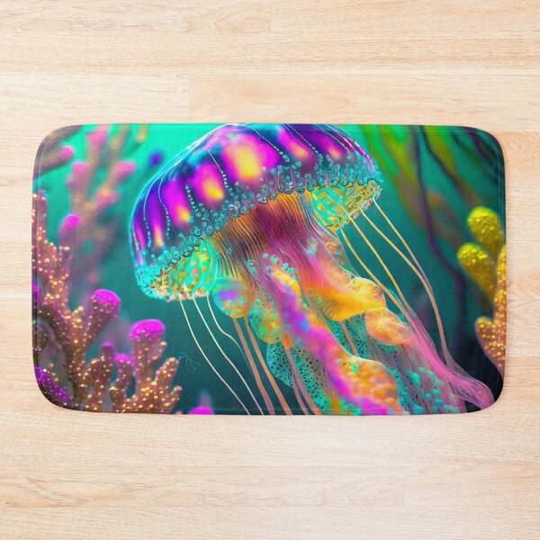 Item preview, Colorful Iridescent Jellyfish designed and sold by JohnXD247.