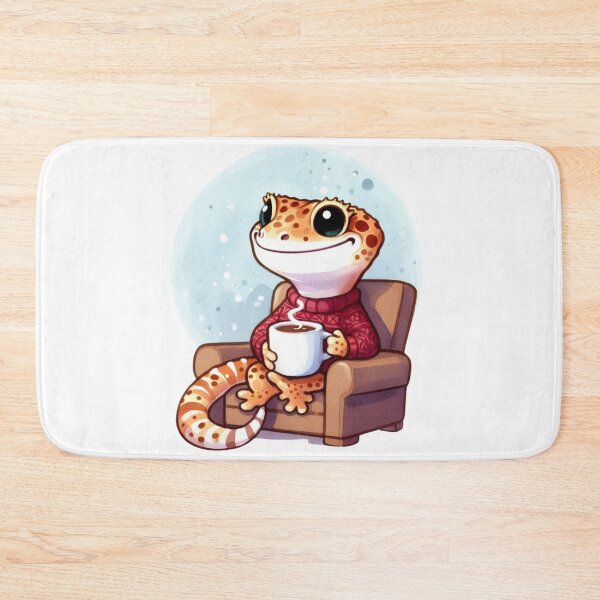 Item preview, Little gecko drinkig coffee in the morning. designed and sold by digitaldraw4you.