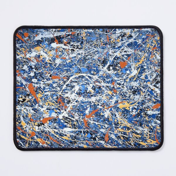 Item preview, Abstract Jackson Pollock Painting Original Art ,artwork by Jackson Pollock, red, yellow, blue, black designed and sold by Amy-Hamilton.