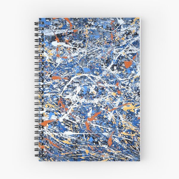 Item preview, Abstract Jackson Pollock Painting Original Art ,artwork by Jackson Pollock, red, yellow, blue, black designed and sold by Amy-Hamilton.