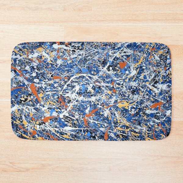 Item preview, Abstract Jackson Pollock Painting Original Art ,artwork by Jackson Pollock, red, yellow, blue, black designed and sold by Amy-Hamilton.