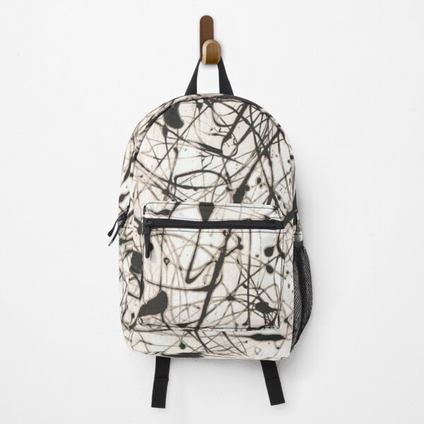 Item preview, Abstract Jackson Pollock Painting Original Art ,artwork by Jackson Pollock, red, yellow, blue, black designed and sold by Amy-Hamilton.