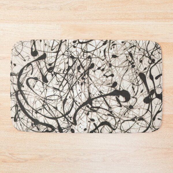 Item preview, Abstract Jackson Pollock Painting Original Art ,artwork by Jackson Pollock, red, yellow, blue, black designed and sold by Amy-Hamilton.