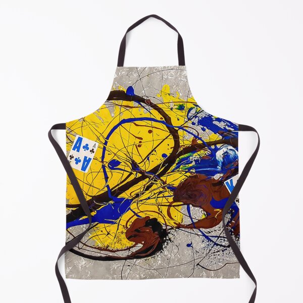 Item preview, Abstract Jackson Pollock Painting Original Art ,artwork by Jackson Pollock, red, yellow, blue, black designed and sold by Amy-Hamilton.