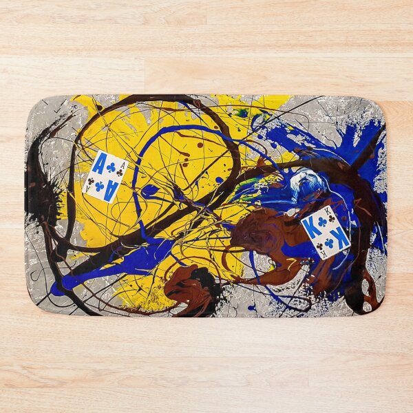 Item preview, Abstract Jackson Pollock Painting Original Art ,artwork by Jackson Pollock, red, yellow, blue, black designed and sold by Amy-Hamilton.