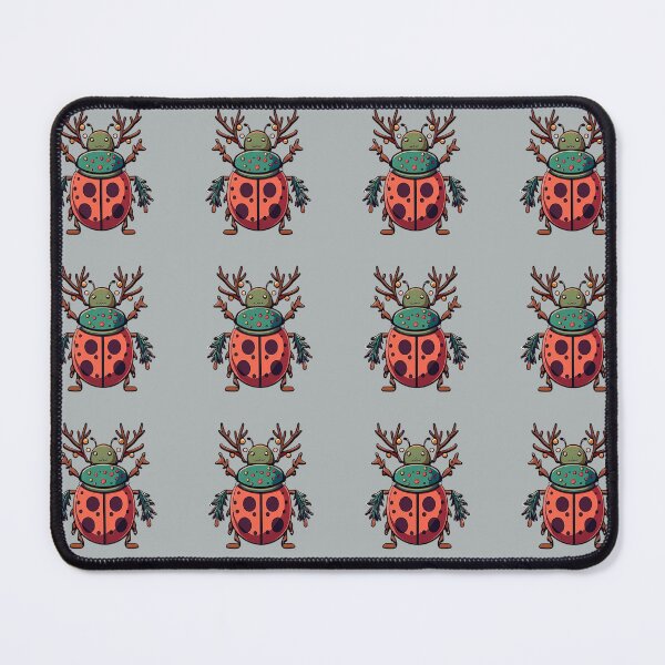 Item preview, Christmas Reindeer Beetle Ladybird with Antlers designed and sold by LumberEchoArts.