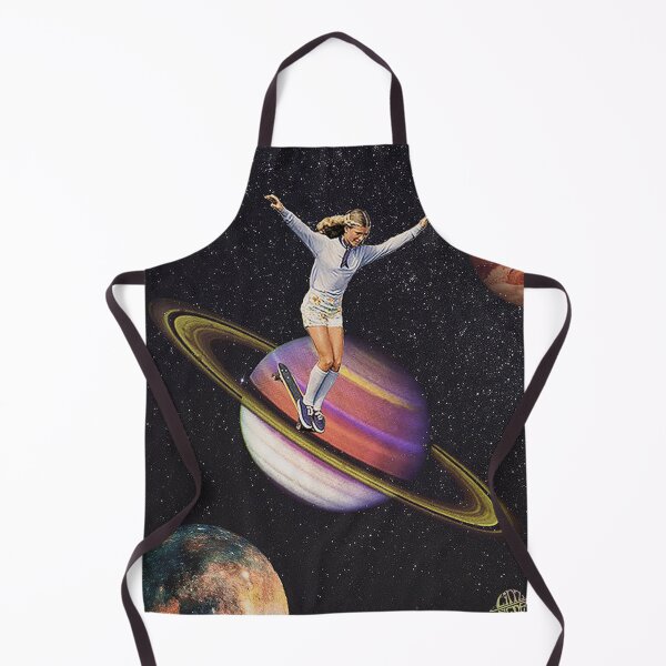 Item preview, Intergalactic Hang Ten - skateboarding on a planet collage designed and sold by linzsepe.
