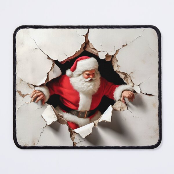 Item preview, 3D Father Christmas. Santa breaking through a wall designed and sold by SideKickCreates.