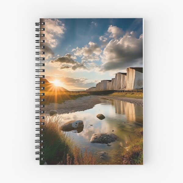 Item preview, The UK Seven Sisters cliffs at sunrise landscape - Landscape photography designed and sold by TheArtistOf2022.