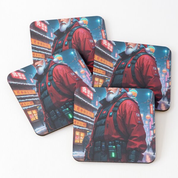 Item preview, Cyberpunk Santa Claus in Tokyo TJ-01 designed and sold by nerdland.