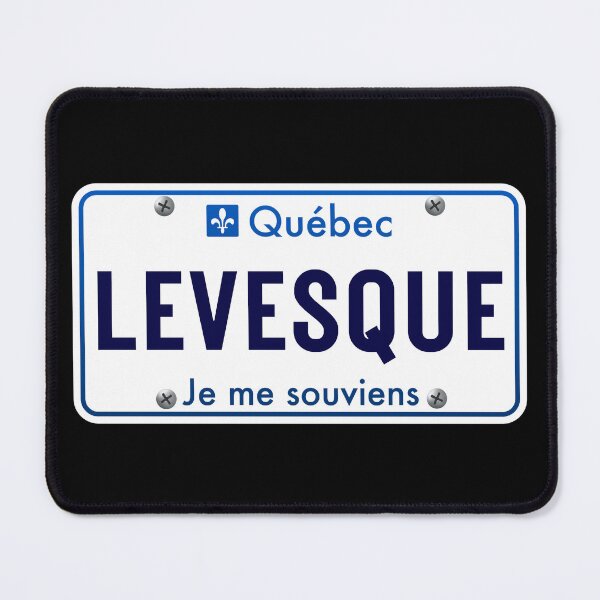 Item preview, René Lévesque Quebec License Plate Je Me Souviens designed and sold by Quebec-Shop.