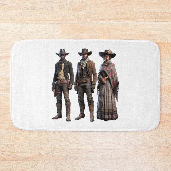 Item preview, Black Cowboy White Cowboy and Lady in the Old Wild West designed and sold by kylmllr101684.
