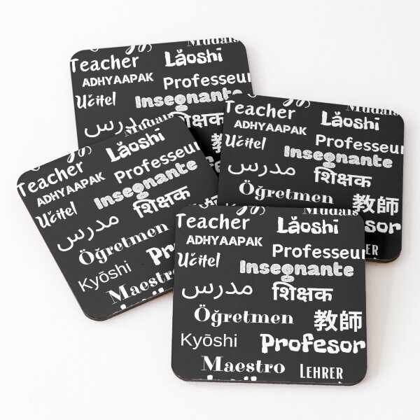 Item preview, Teacher in different language  designed and sold by MilkyForest.
