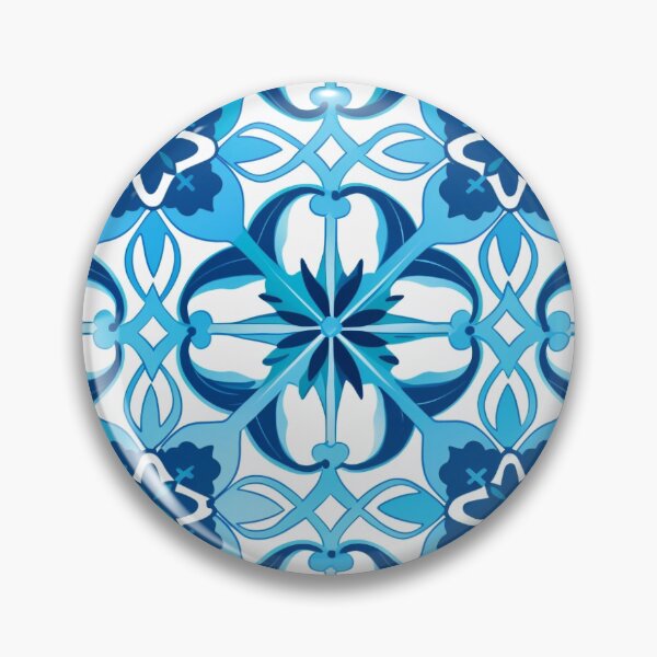 Item preview, Blue mosaic pattern like the Alhambra designed and sold by TheMoxieHouse.