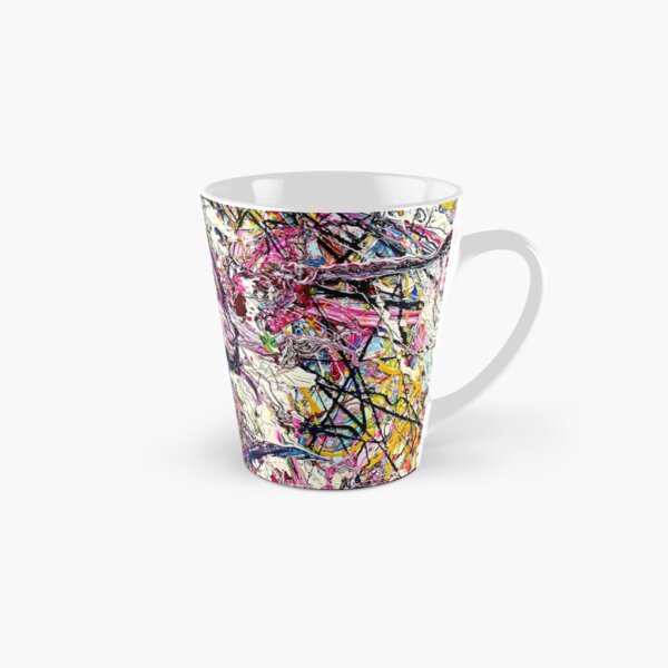 Item preview, Abstract Jackson Pollock Painting Original Art ,artwork by Jackson Pollock, red, yellow, blue, black designed and sold by Amy-Hamilton.