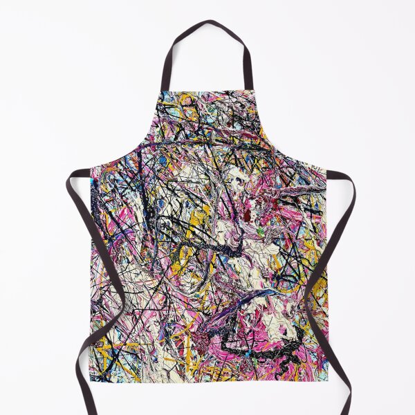 Item preview, Abstract Jackson Pollock Painting Original Art ,artwork by Jackson Pollock, red, yellow, blue, black designed and sold by Amy-Hamilton.
