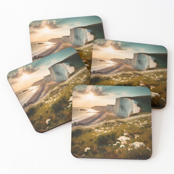 Item preview, The UK Seven Sisters cliffs at sunrise landscape - Landscape photography designed and sold by TheArtistOf2022.