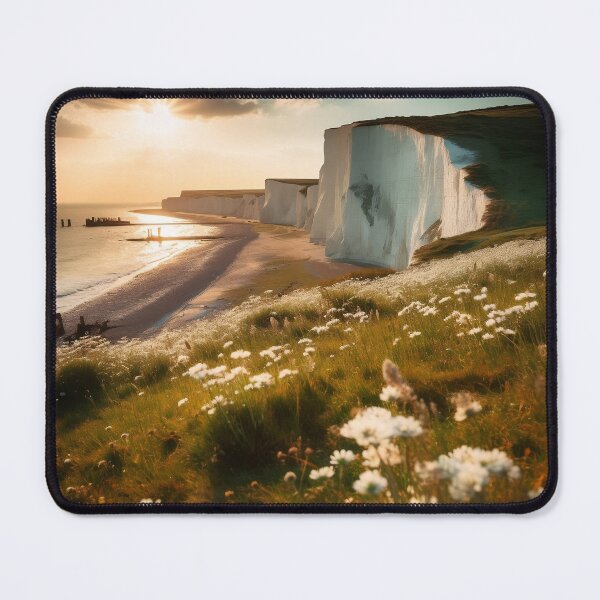 Item preview, The UK Seven Sisters cliffs at sunrise landscape - Landscape photography designed and sold by TheArtistOf2022.