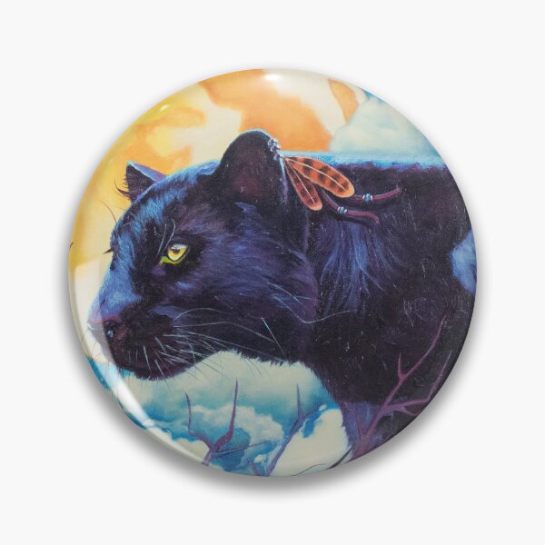 Item preview, Oil painting Nigh watcher black panther, fantasy designed and sold by Yue Zeng Art Studio.