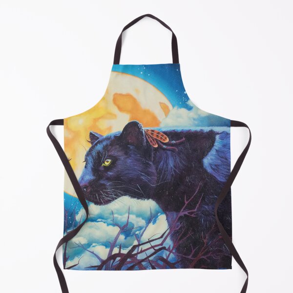 Item preview, Oil painting Nigh watcher black panther, fantasy designed and sold by Yue Zeng Art Studio.