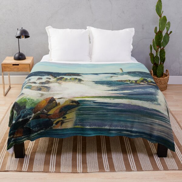 Item preview, Lighthouse seascape oil painting designed and sold by Yue Zeng Art Studio.