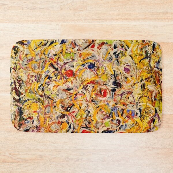 Item preview, Abstract Jackson Pollock Painting Original Art ,artwork by Jackson Pollock, red, yellow, blue, black designed and sold by Amy-Hamilton.