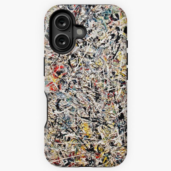 Artikel-Vorschau von Abstraktes Jackson Pollock Gemälde Originalkunstwerk, Kunstwerk von Jackson Pollock, rot, gelb, blau, schwarz, designt und verkauft von Amy-Hamilton.