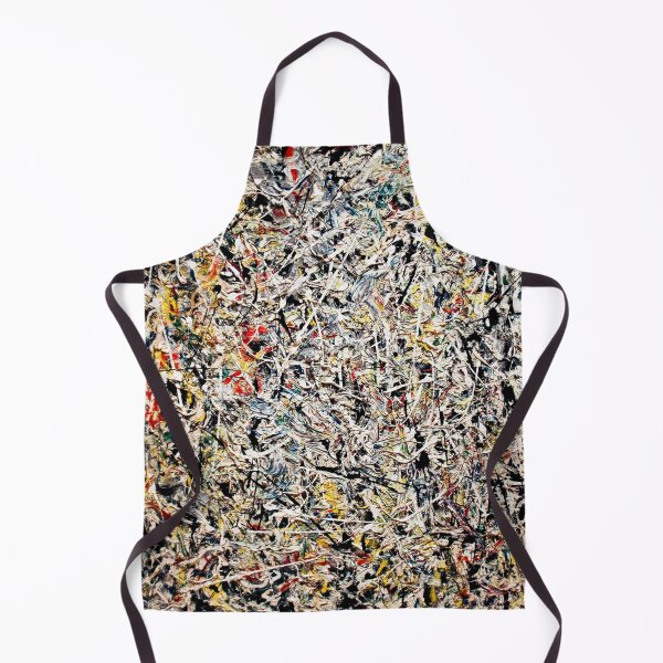 Item preview, Abstract Jackson Pollock Painting Original Art ,artwork by Jackson Pollock, red, yellow, blue, black designed and sold by Amy-Hamilton.
