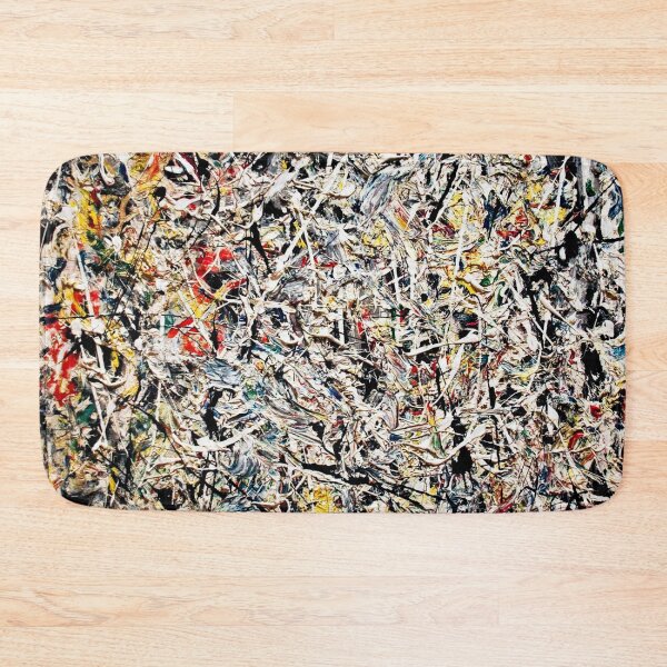 Item preview, Abstract Jackson Pollock Painting Original Art ,artwork by Jackson Pollock, red, yellow, blue, black designed and sold by Amy-Hamilton.
