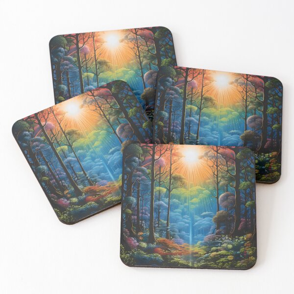 Item preview, Enigmatic Prism: Forest's Luminescent Reflections designed and sold by AI-Only Creations.
