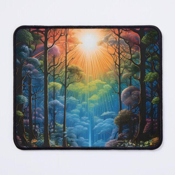 Item preview, Enigmatic Prism: Forest's Luminescent Reflections designed and sold by AI-Only Creations.
