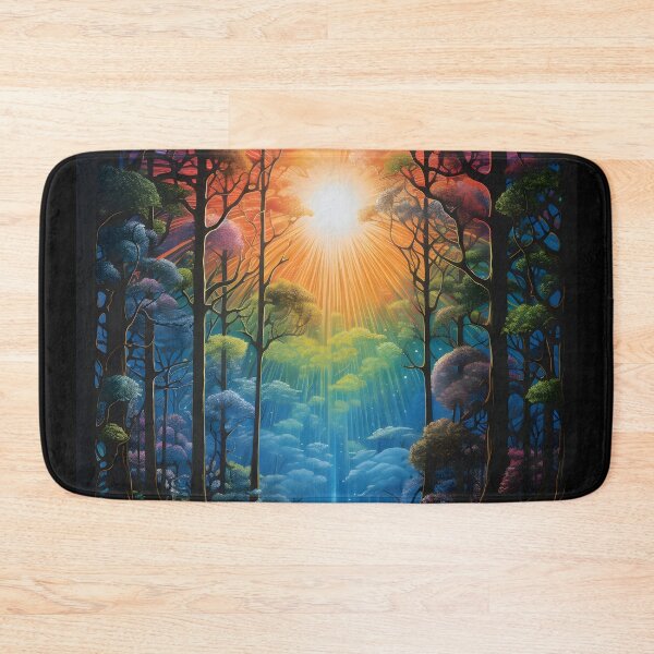 Item preview, Enigmatic Prism: Forest's Luminescent Reflections designed and sold by AI-Only Creations.