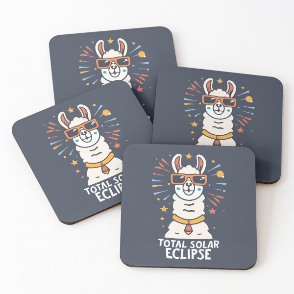 Item preview, Total Solar Eclipse Llama Style designed and sold by EmeraldeaArt.