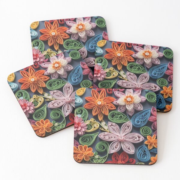 Artikelvorschau, Quilling nahtlose Blumen, ultrarealistisch - Edition 4 entworfen und verkauft von CharlieDesings.