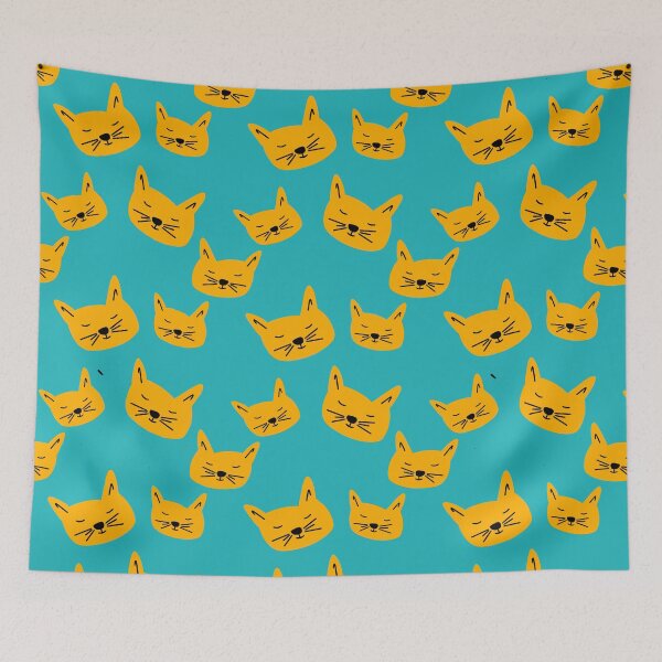 Item preview, Funky Feline Doodles: Cute Cat Pattern designed and sold by Vnouk.
