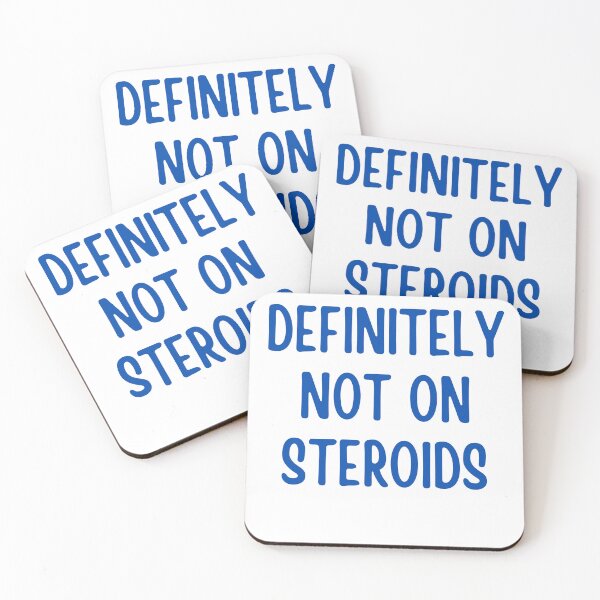 Item preview, Definitely Not On Steroids Funny Lifting Bodybuilding Meme designed and sold by ladylalitafanta.