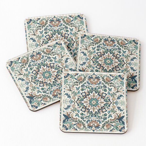 Item preview, Floral Zillij Pattern designed and sold by NeatSplash.