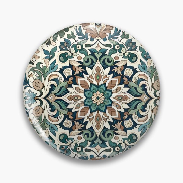 Item preview, Floral Zillij Pattern designed and sold by NeatSplash.